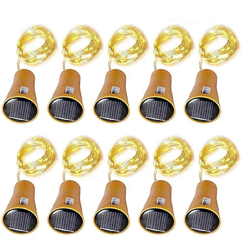 LUCKshopping 20Pcs Solar Wine  - огляд і ціна Decor Lighting Cork