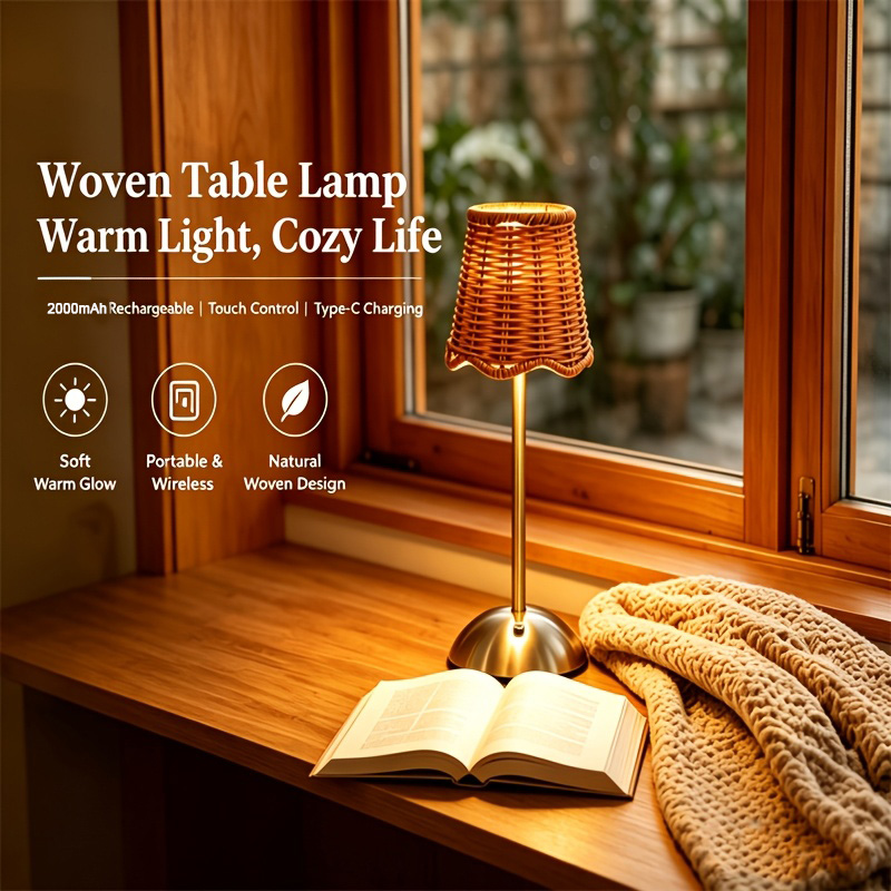 Bohemian Woven Rattan Art Tabl - огляд і ціна Lighting Decor For Home