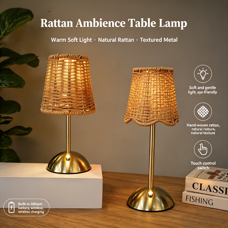 Bohemian Woven Rattan Art Tabl - огляд і ціна Lighting Decor For Home