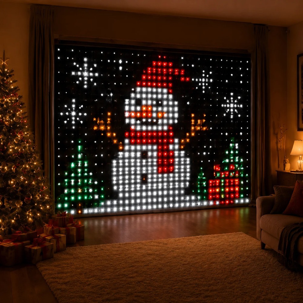 LED Pixel Curtain Lights Bluet - огляд і ціна Lighting Decor For Home