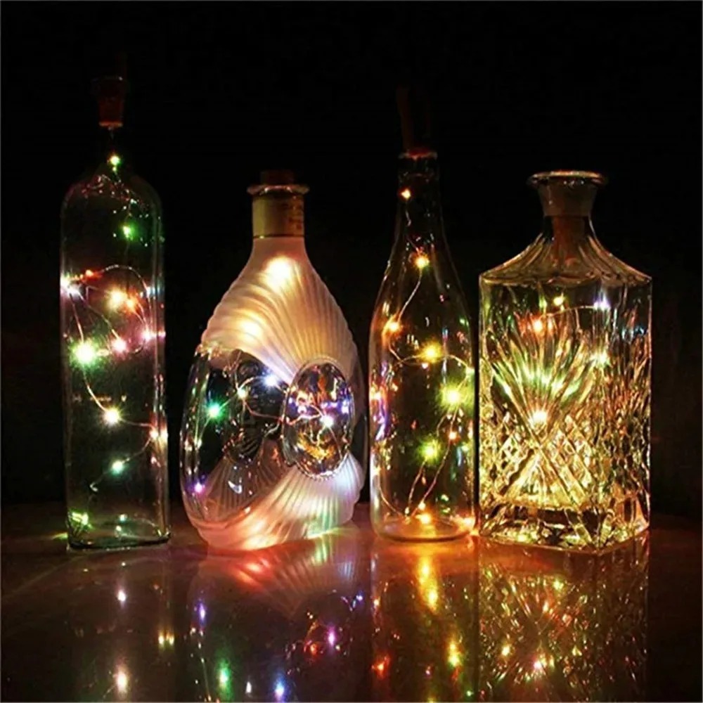 10PCS Wine Bottle LED Lights C - огляд і ціна Decor Lighting Cork
