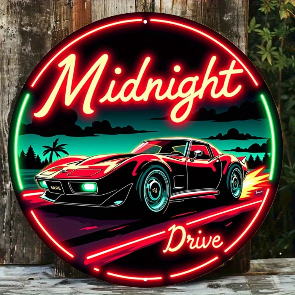 Vintage Neon Car Sign Midnight - огляд і ціна Lighting Decor Ideas