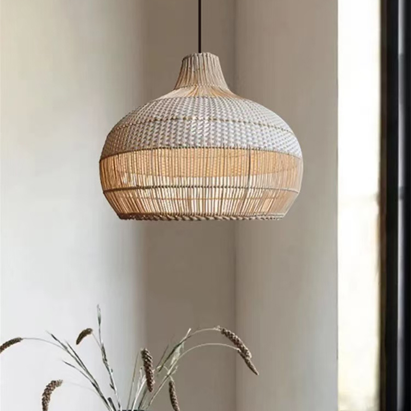 Japanese Wabi Sabi Rattan Weav - огляд і ціна Japanese Lighting Decor