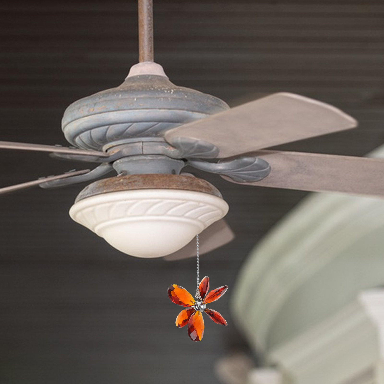 Crystal Flower Ceiling Fan Pul - огляд і ціна Decor Lighting Ceiling Fans