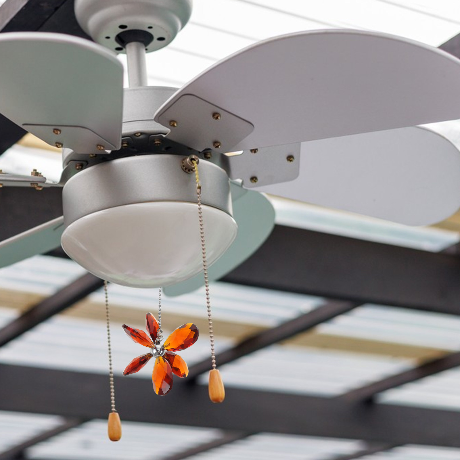 Crystal Flower Ceiling Fan Pul - огляд і ціна Decor Lighting Ceiling Fans